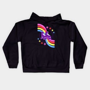 ROLLER DISCO  - Skates for a  Roller Boogie Session Kids Hoodie